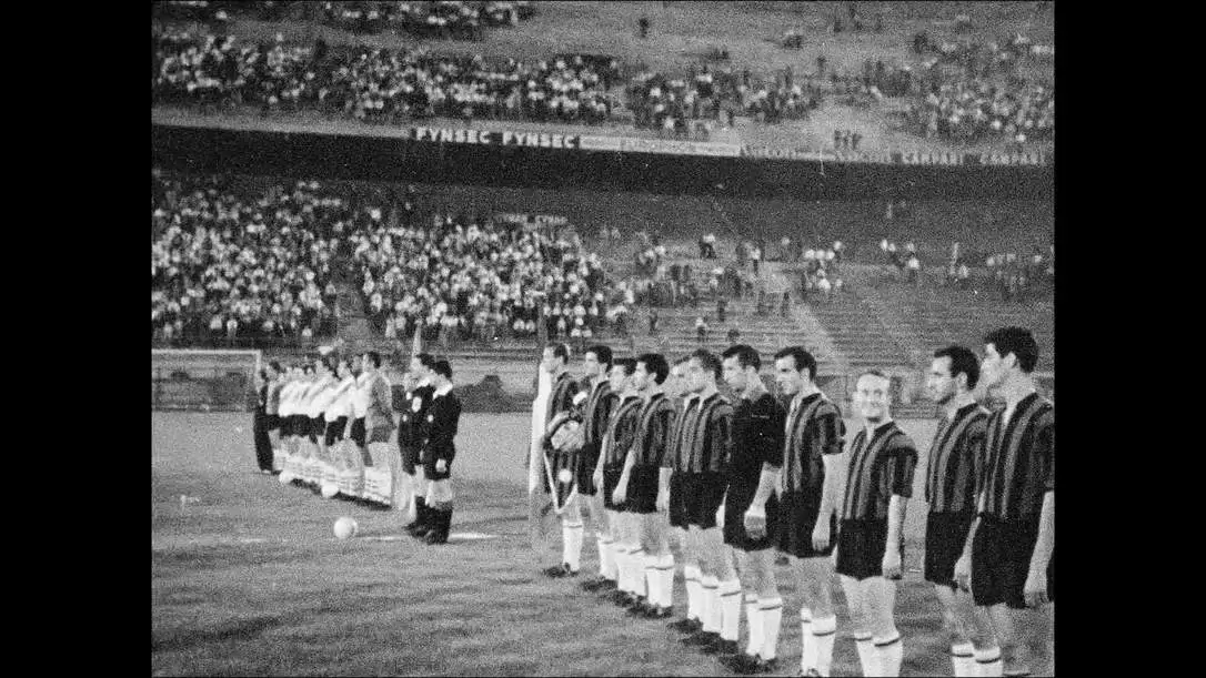 Inter de Milão x Fluminense em campo no ano de 1961