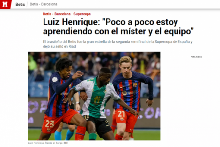 Jornal 'Marca' elogia Luiz Henrique