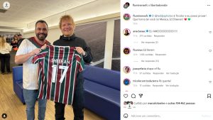 Ed Sheeran e Fluminense