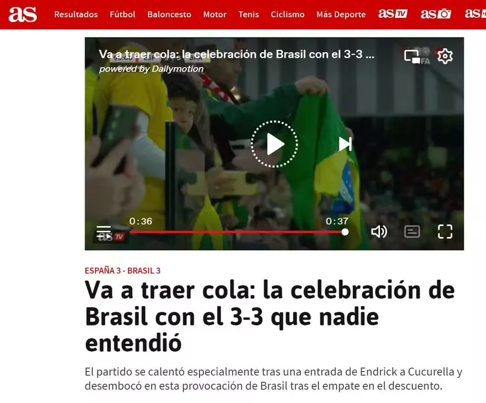 Jornais espanhois criticam celebração brasileira