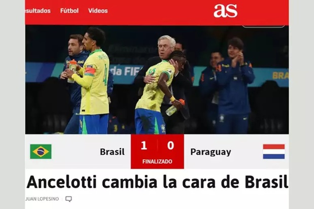 Ancelotti muda a cara do Brasil, destacou o jornal espanhol As