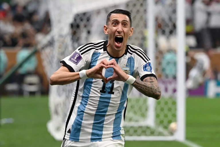 Angel Di María durante a Copa do Mundo