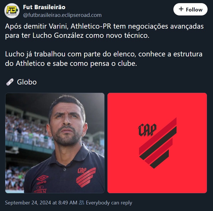 Athletico-PR tem negociações avançadas para ter Lucho González