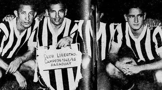 Jogadores do Libertad que enfrentaram o Atlético-MG em 1946