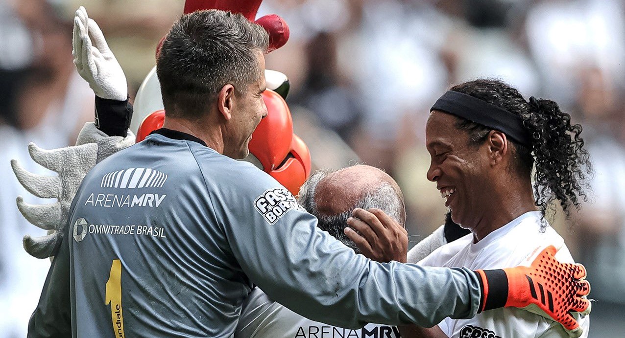 Lendas do Atlético-MG tem tabela de Ronaldinho e Reinaldo, gol de Pierre e  Guilherme artilheiro, atlético-mg