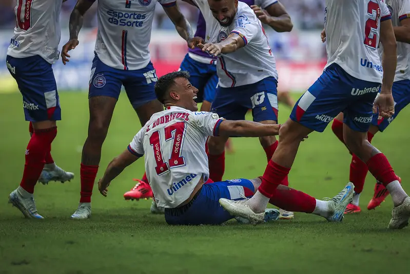 Bahia celebra triunfo sobre o Atlético-GO na última rodada do Brasileirão 2024