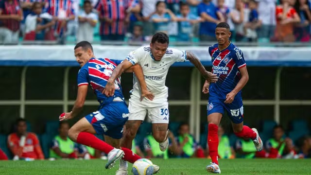 Bahia e Cruzeiro fizeram primeiro tempo disputado pelo Brasileirão 2024