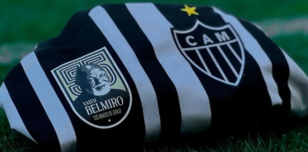 Camisa especial do Atlético-MG, com patch de Belmiro