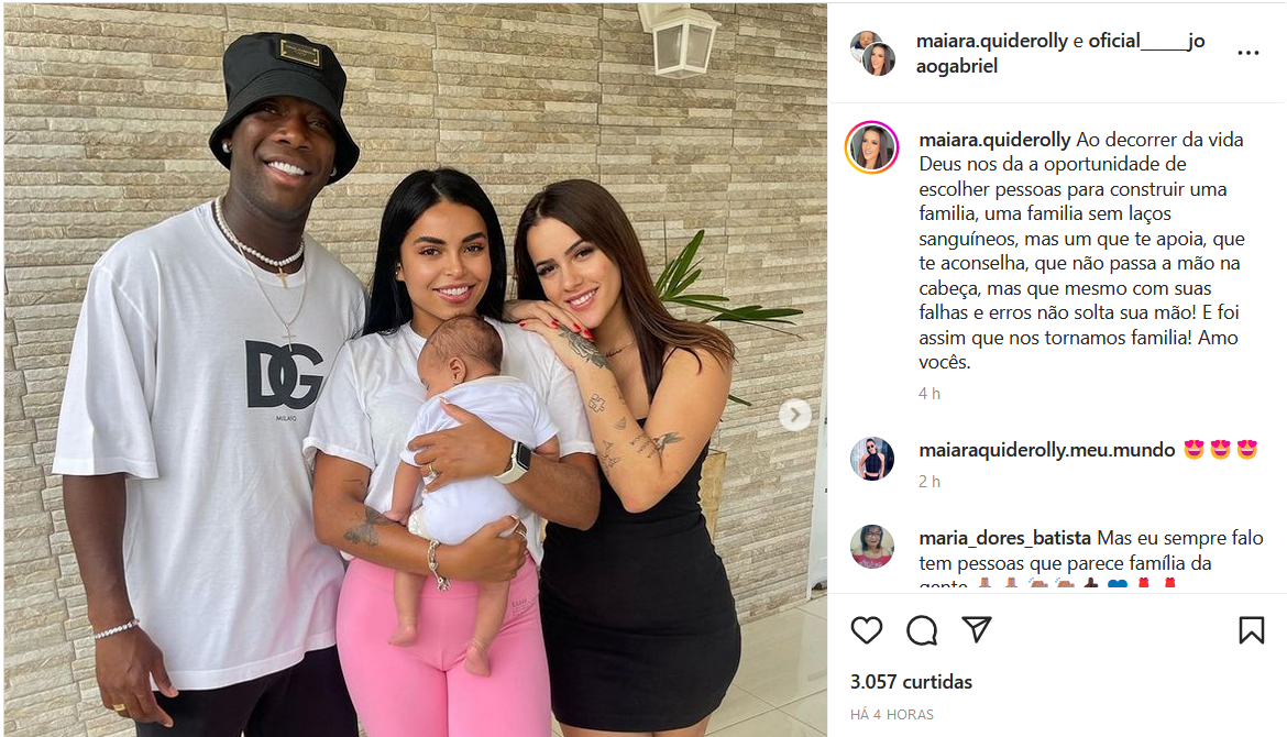 Maiára, ex-amante de Jô, publica foto com Patrick de Paula e outros amigos. Foto: Reprodução/Instagram