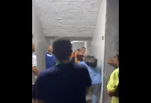 Vídeo flagra confusão entre segurança do Internacional e torcedor do CSA