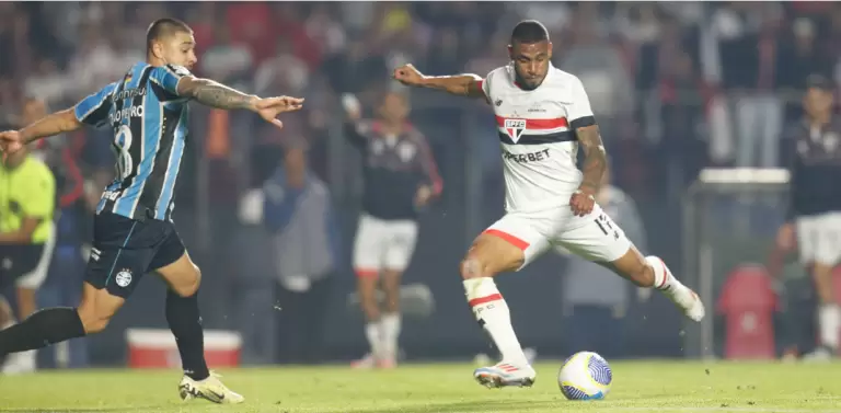 Jogadores de São Paulo x Grêmio no Morumbis pelo Campeonato Brasileiro