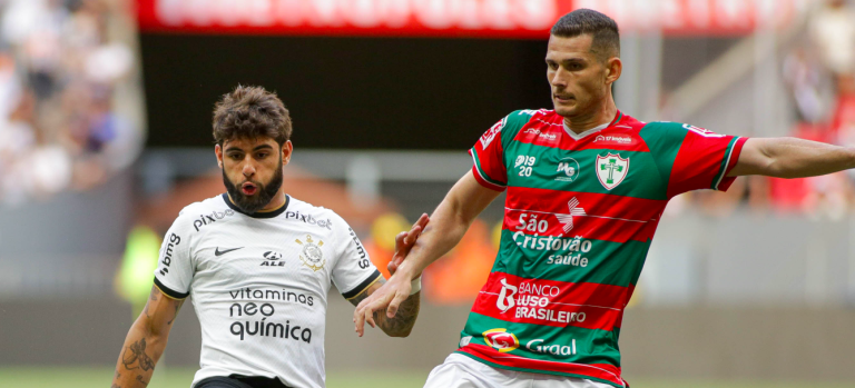 Lance de Portuguesa 0-0 Corinthians, ocorrido em 2023