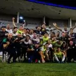Coritiba comemora vitória sobre o CRB
