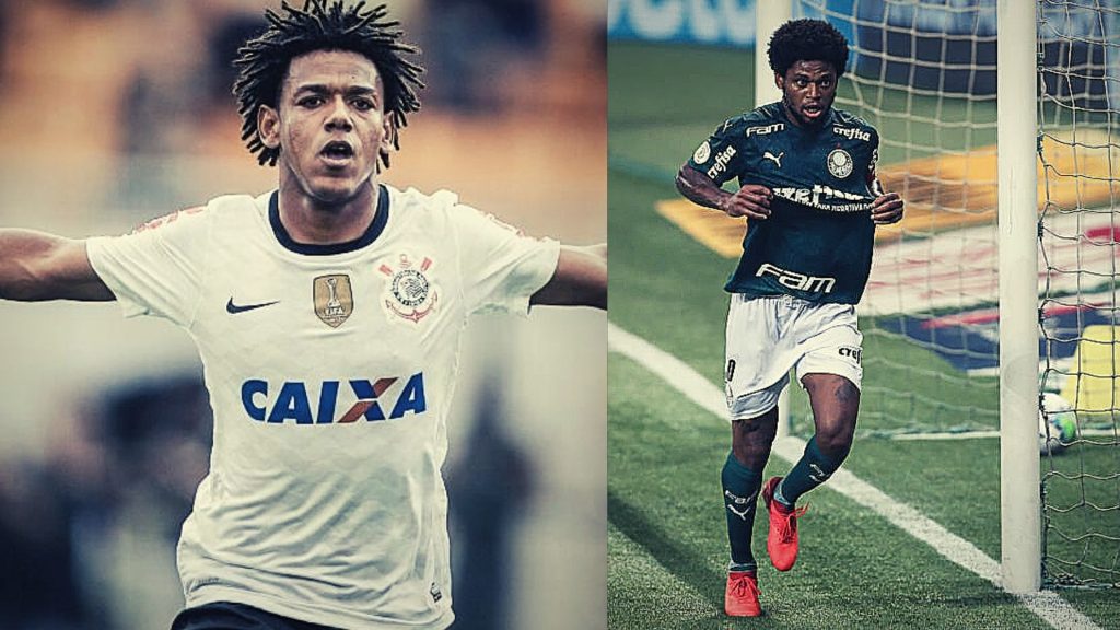 Romarinho e Luiz Adriano, os maiores goleadores do 'Dérbi Paulista' - Foto: Reprodução / Sambafoot