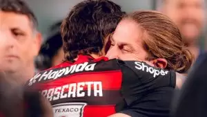 Arrascaeta e Filipe Luís