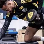 Neymar treinando no Santos