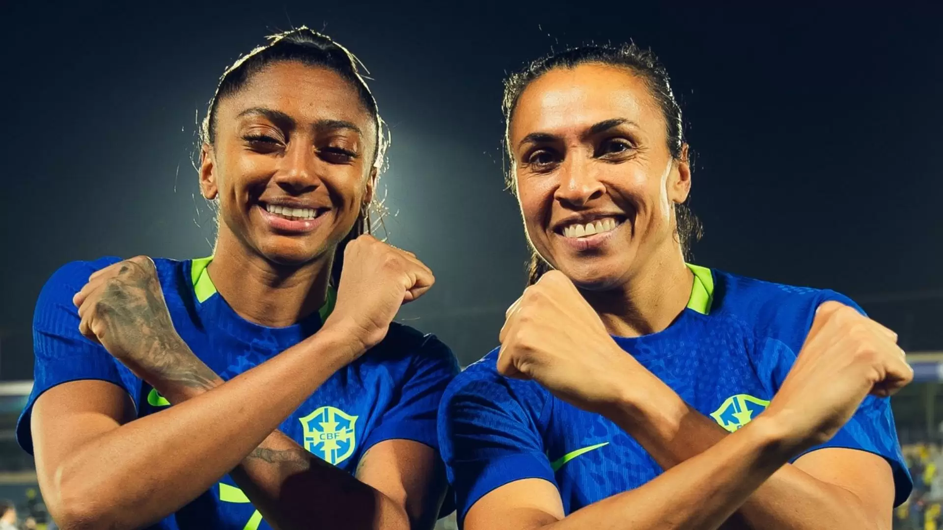 Kerolin e Marta na Seleção Brasileira