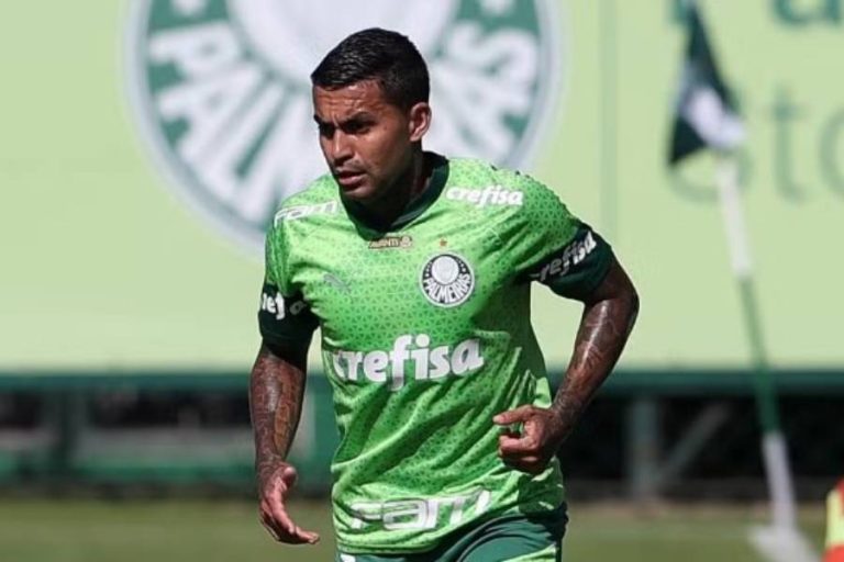 Dudu em treino do Palmeiras