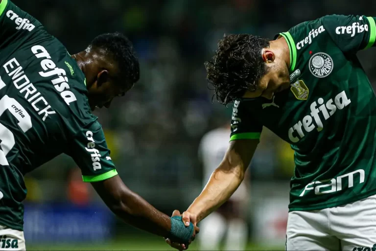 Endrick e Raphael Veiga, Palmeiras (Foto: Divulgação / Palmeiras)