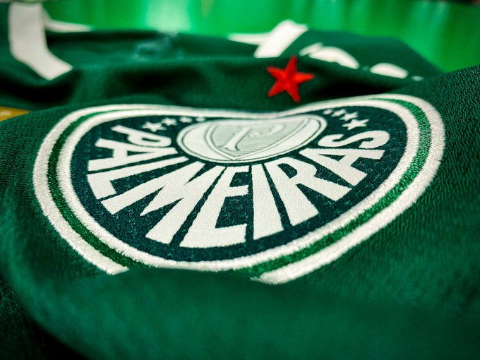 Escudo na camisa do Palmeiras