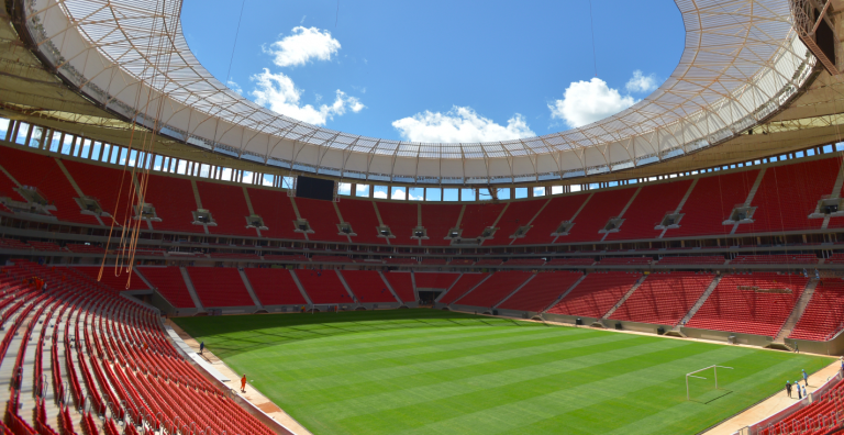 Vista do Estádio Mané Garrincha, em Brasília (DF)