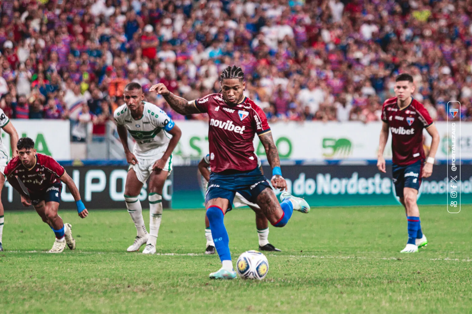 Fortaleza 5 x 0 Altos-PI, Quartas de Final da Copa do Nordeste 2024. Foto: Leonardo Moreira/Fortaleza EC