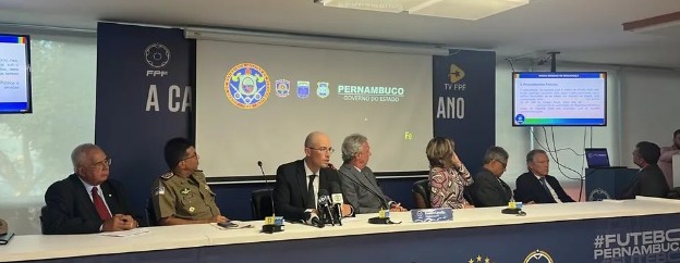 Reunião na FPF com a SDS para definir medidas de segurança do futebol do estado