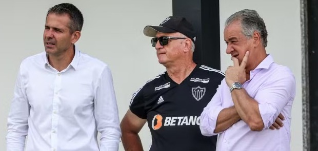 Felipão, Victor Bagy e Sérgio Coelho no Atlético-MG