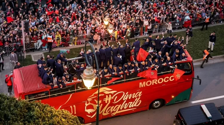 Marrocos tem recepção histórica após ficar no quarto lugar da Copa