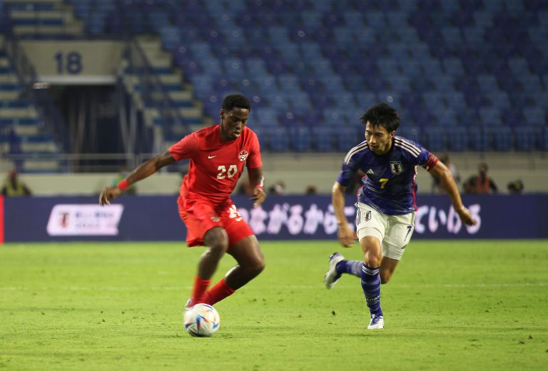 Canadá venceu Japão de virada no último amistoso antes da Copa do Qatar. Foto: Reprodução/Canada Soccer