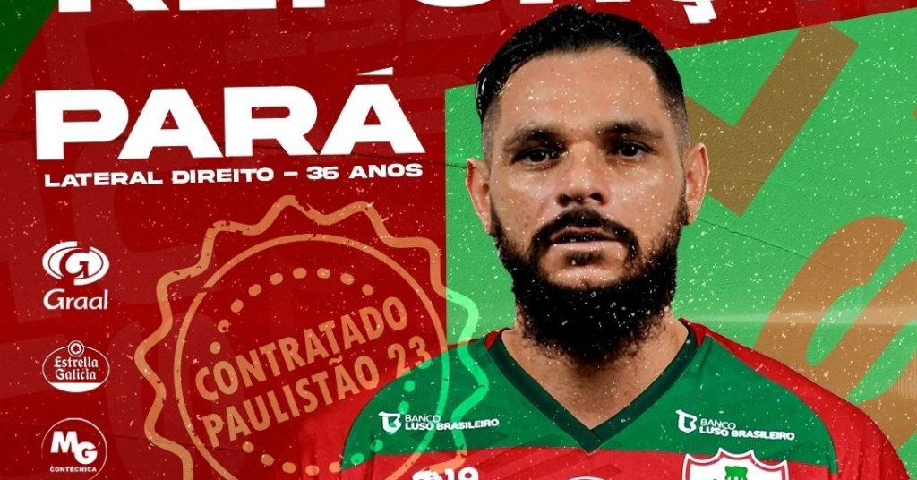 Pará, ex-Santos, disputará o Paulistão pela Portuguesa