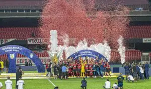 Flamengo conquistou o Campeonato Brasileiro de 2020 - Foto: Divulgação / Alamy