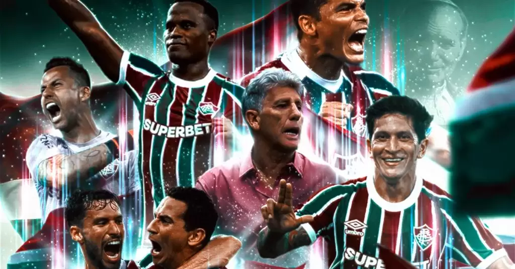 Imagem dos jogadores do Fluminense e o técnico Renato Gaúcho representando a estréia do Tricolor Carioca na Copa do Mundo de Clubes, hoje (17) ás 