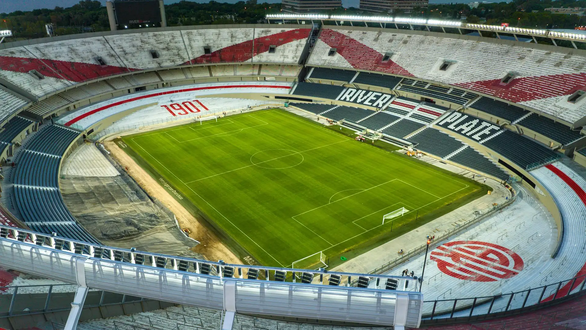 Estádio Monumental de Nuñez, do River Plate, em Buenos Aires (Argentina). Foto: Reprodução/River Plate