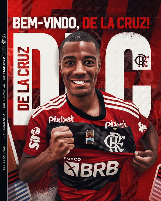 De La Cruz assina com o Flamengo até 2028