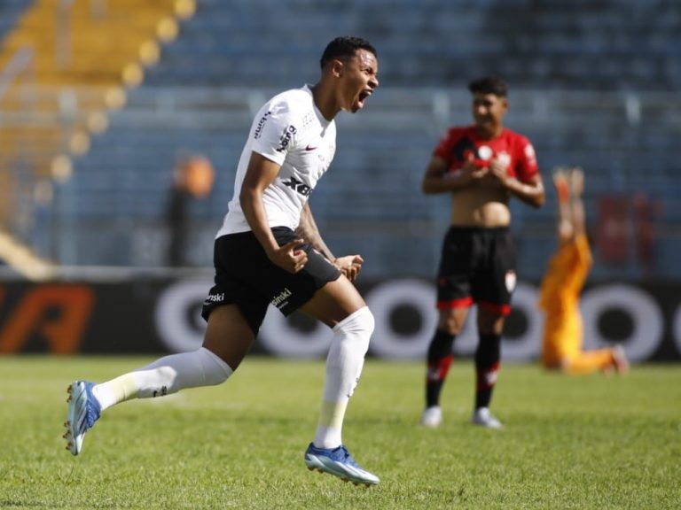 Corinthians 4 x 1 Atlético-GO, na terceira fase da Copinha 2024. Foto: Reprodução/Corinthians