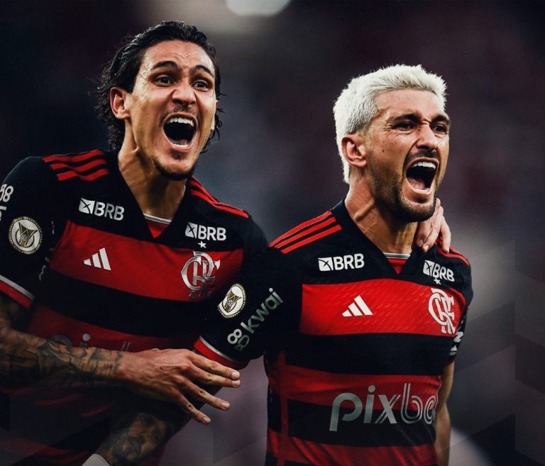 Pedro e Arrascaeta - Foto: Twitter Flamengo