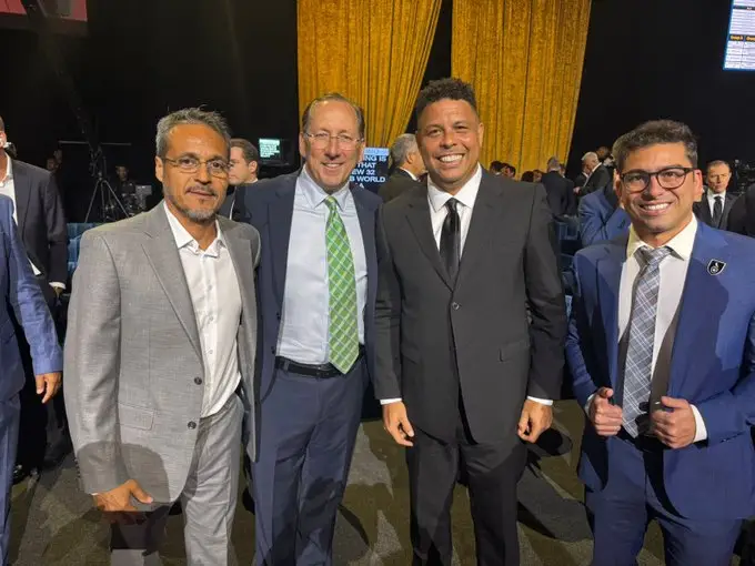 John Textor, Thairo Arruda, Ronaldo e Sergio Manoel