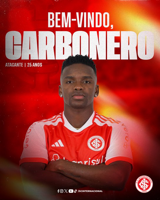 Internacional confirma chegada de Johan Carbonero