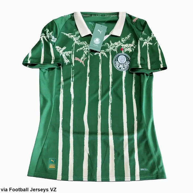 Suposta camisa do Palmeiras para o Mundial de Clubes 2025. Foto: Reprodução/X/Footy_Headlines