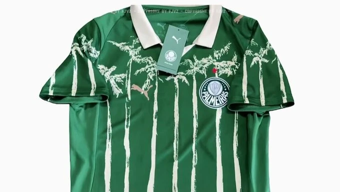 Suposta camisa do Palmeiras para o Mundial de Clubes 2025. Foto: Reprodução/X/Footy_Headlines