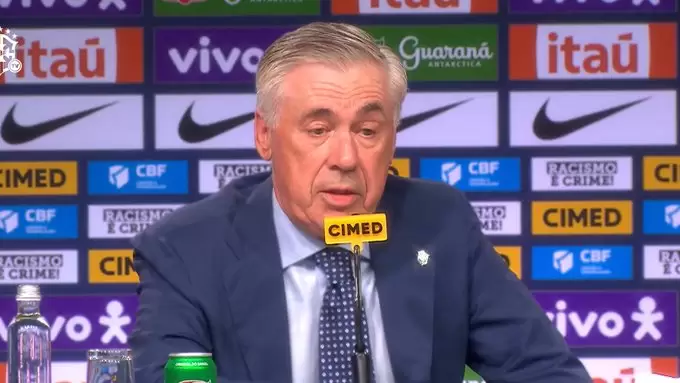 Carlo Ancelotti em sua primeira convocação na Seleção Brasileira