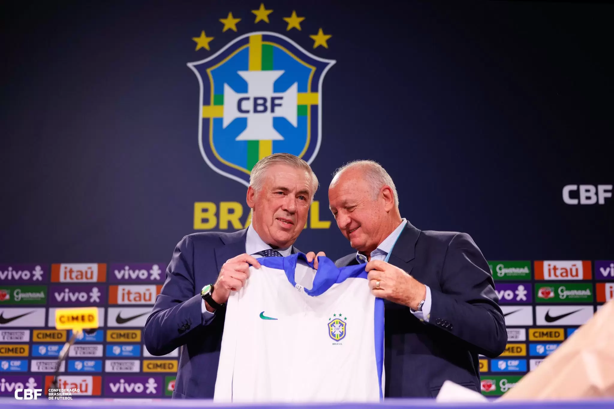 Carlo Ancelotti e Felipão