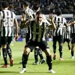 Gol do Botafogo sobre o Santos