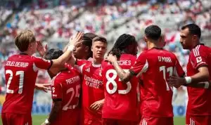 Benfica venceu o Bayern de Munique por 1 x 0