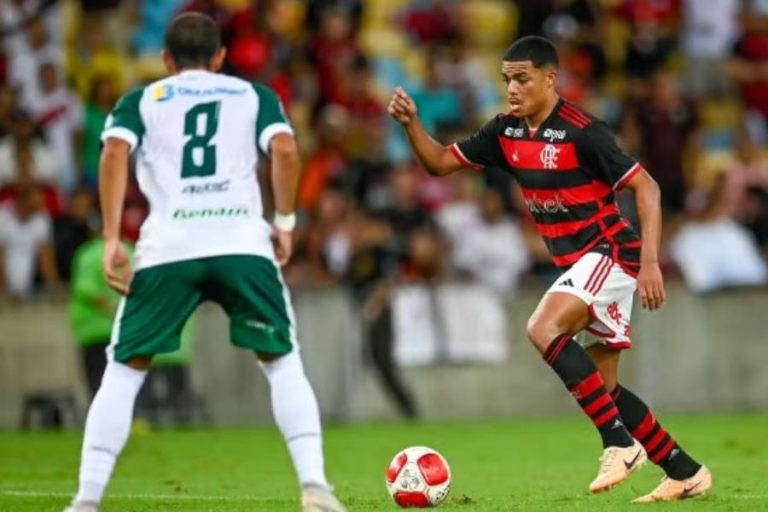 Igor Jesus em ação em Flamengo x Boavista