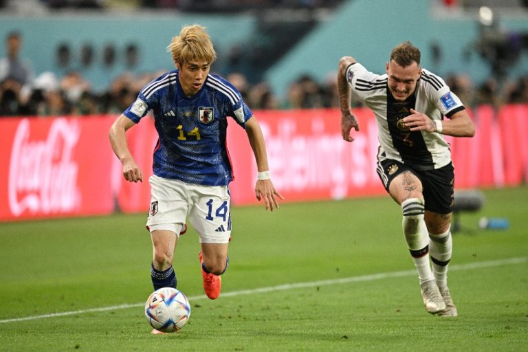 Junya Ito marcou primeiro gol pela seleção contra a Costa Rica, em 2018. Foto: Stuart Franklin/Getty Images