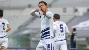 Pedro Vitor, jogador do Cheongju, da Coreia do Sul, que disputa a K-League 2. Foto: Divulgação/Cheongju