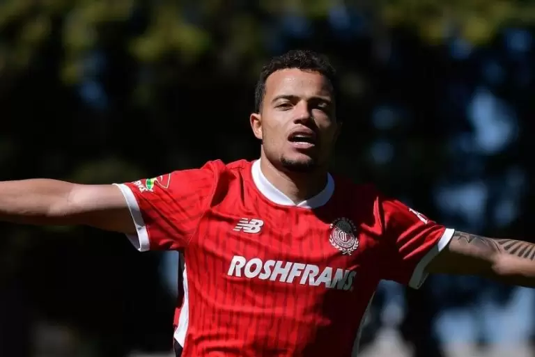 Fabrício, atacante do Toluca Sub-23, do México. Foto: Divulgação/Toluca Sub-23