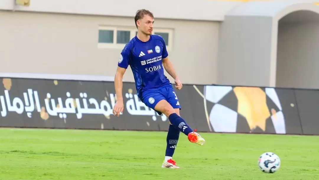 Gustavo Mueller, zagueiro brasileiro do Al-Nasr. Foto: Divulgação/Al-Nasr